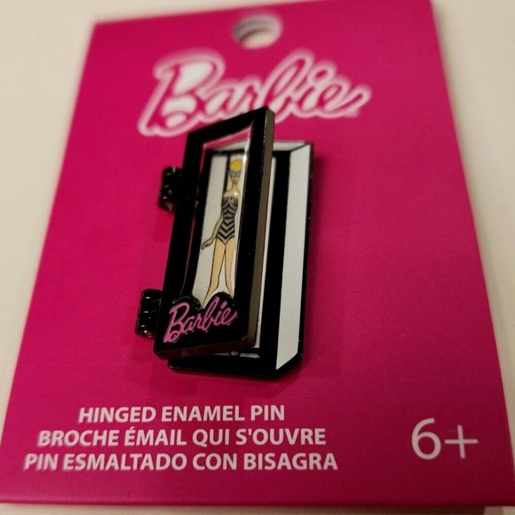 Loungefly Barbie Vintage 1959 Swimsuit Iconic Hinged Doll Box Enamel Pin NEW - Picture 5 of 9